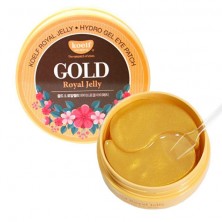Koelf Гидрогелевые патчи для глаз с золотом и маточным молочком Gold & Royal Jelly Hydrogel Eye Patch