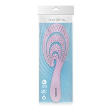 SOLOMEYA Гибкая био-расческа для волос РОЗОВАЯ ВОЛНА Solomeya Flex bio hair brush Pink Wave, 1 шт.