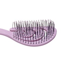 SOLOMEYA Гибкая био-расческа для волос РОЗОВАЯ ВОЛНА Solomeya Flex bio hair brush Pink Wave, 1 шт.