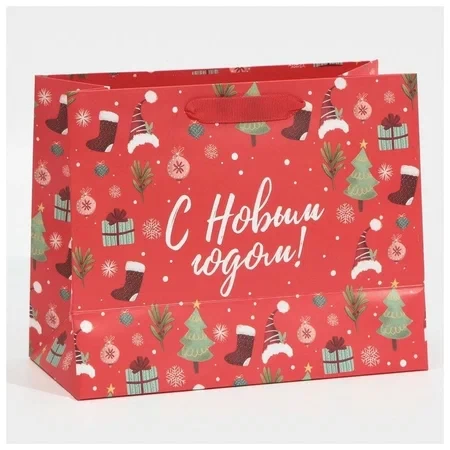 Пакет ламинированный горизонтальный «Магия зимы», MS 18 × 23 × 10 см