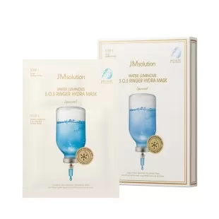 JMSOLUTION Увлажняющая двухступенчатая маска с глиной и гиалуроновой кислотой Water Luminous S.O.S Ringer Hydra Mask Special, 5 гр + 30 мл