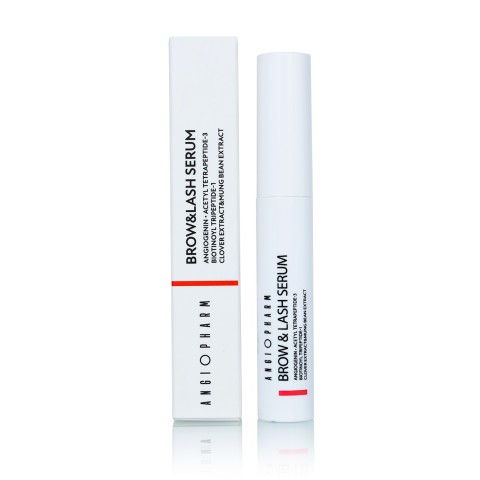 АНГИОФАРМ Сыворотка для роста бровей и ресниц ANGIOPHARM BROW & LASH SERUM, 6 мл