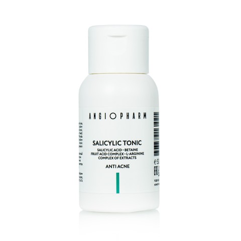 АНГИОФАРМ Миниатюра: Тоник для проблемной кожи с салициловой кислотой ANGIOPHARM Salicylic Tonic, 50 мл.