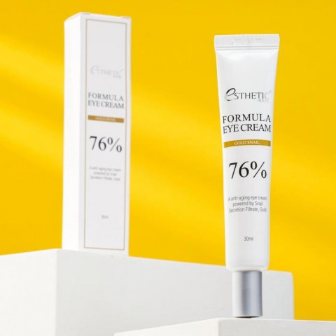 Esthetic House Питательный крем для кожи вокруг глаз с улиткой Formula Eye Cream Gold Snail
