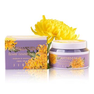 Питательный крем для лица Jigott с хризантемой Chrysanthemum Flower Nourishing Cream, 100 мл.