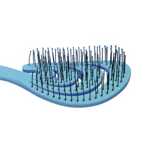 SOLOMEYA Гибкая био-расческа для волос ГОЛУБАЯ ВОЛНА Solomeya Flex bio hair brush Blue Wave, 1 шт.