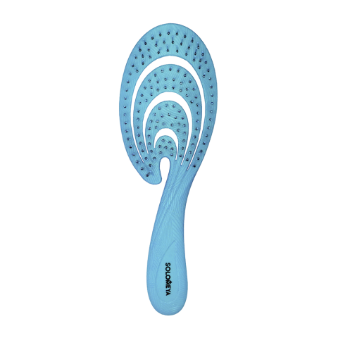SOLOMEYA Гибкая био-расческа для волос ГОЛУБАЯ ВОЛНА Solomeya Flex bio hair brush Blue Wave, 1 шт.