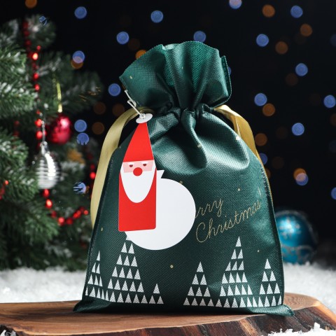 Мешок подарочный с завязками, 20*30 см