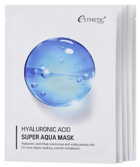 Esthetic House Увлажняющая тканевая маска для лица с гиалуроновой кислотой Hyaluronic Acid Super Aqua Mask