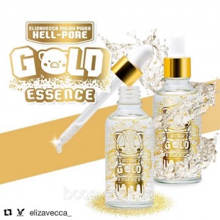 Elizavecca Увлажняющая эссенция для лица с золотом Milky Piggy Hell Pore Gold Essence
