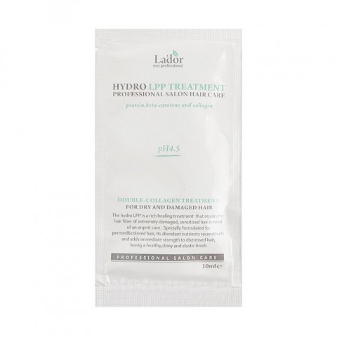 Восстанавливающая маска для сухих и поврежденных волос Lador с коллагеном Eco Hydro LPP Treatment, 10 мл.