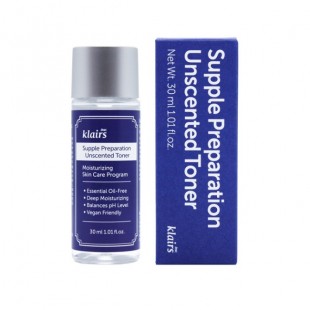 Klairs Тонер для лица увлажняющий без запаха Supple Unscented Toner, 30 мл.