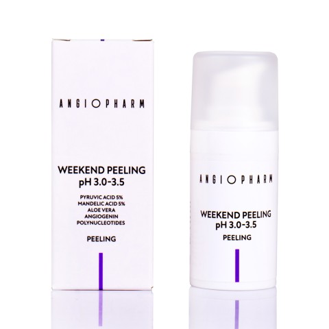 АНГИОФАРМ Пилинг выходного дня с ПДРН ANGIOPHARM WEEKEND PEELING pH 3.0–3.5, 15 мл