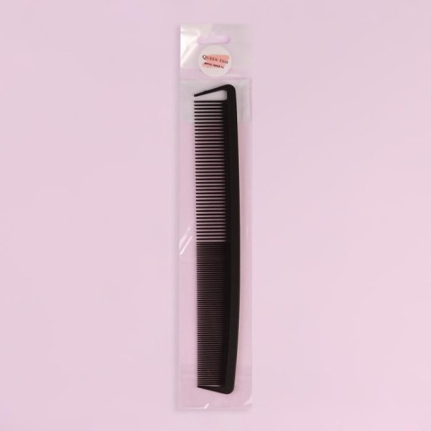 Queen fair Расчёска антистатическая комбинированная, КАРБОН, 22,7 × 3,2 см, цвет чёрный