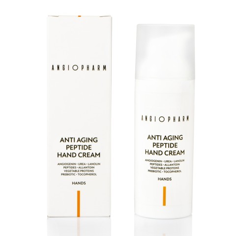 АНГИОФАРМ омолаживающий пептидный крем для рук ANGIOPHARM ANTI AGING PEPTIDE HAND CREAM, 50 мл
