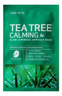 SOME BY MI Успокаивающая тканевая маска с чайным деревом Glow Tea Tree Calming Luminous Ampoule Mask, 25 мл
