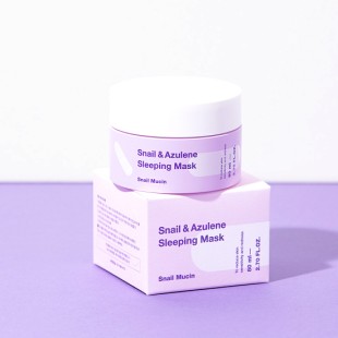 TIAM Успокаивающая ночная маска с азуленом и муцином улитки Snail & Azulene Sleeping Mask, 80 мл