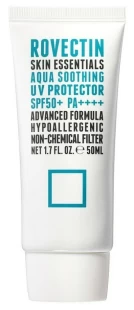 Rovectin Солнцезащитный успокаивающий крем для лица Skin Essentials Aqua Soothing UV Protector SPF 50+ PA++++, 50 мл.