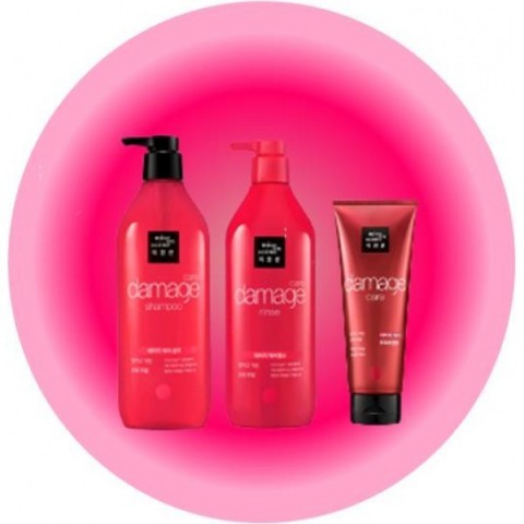 Mise en Scene Восстанавливающий шампунь для поврежденных волос Damage Care Sleek and Smooth, 680 мл.