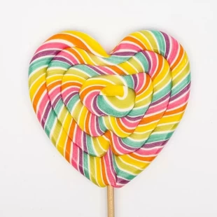 Страна леденцов Карамель на палочке 'Лолли сердце ' 70г микс