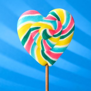 Страна леденцов Карамель на палочке 'Лолли сердце ' 70г микс