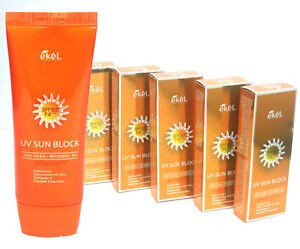 Ekel Солнцезащитный крем с алоэ и витамином e UV Sun Block SPF 50 PA+++