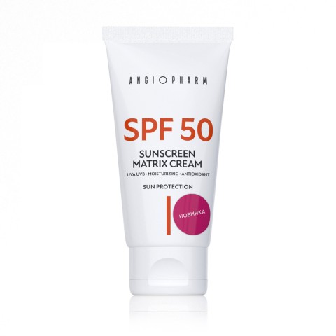 АНГИОФАРМ Солнцезащитный крем ANGIOPHARM SUNSCREEN MATRIX CREAM SPF 50 IV, 50 мл