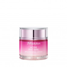 JMsolution Осветляющий крем для лица с улиткой Active Pink Snail Brightening Cream Prime, 60 мл