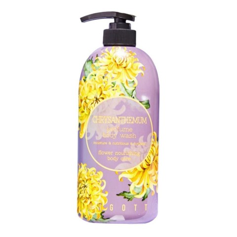 JIGOTT Парфюмированный гель для душа с хризантемой CHRYSANTHEMUM PERFUME BODY WASH, 750 мл