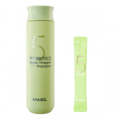 MASIL Шампунь против перхоти с яблочным уксусом 5 Probiotics Apple Vinegar Shampoo Stick Pouch, 8 мл.