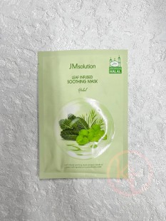 JMsolution Успокаивающая тканевая маска на основе листьев Leaf Infused Soothing Mask