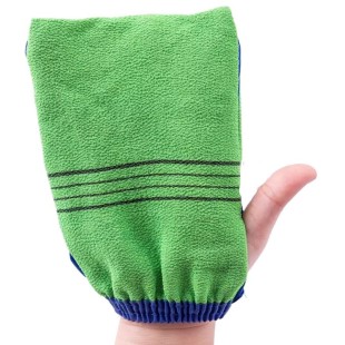 Shower Towel Мочалка-варежка скрабирующая для душа на резинке Body Glove Towel, цвет в ассортименте, 1 шт.