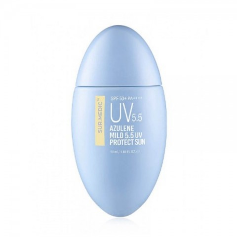 SUR.MEDIC+ Успокаивающий солнцезащитный крем с азуленом Azulene Mild 5.5 UV Protect Sun, 50 мл.
