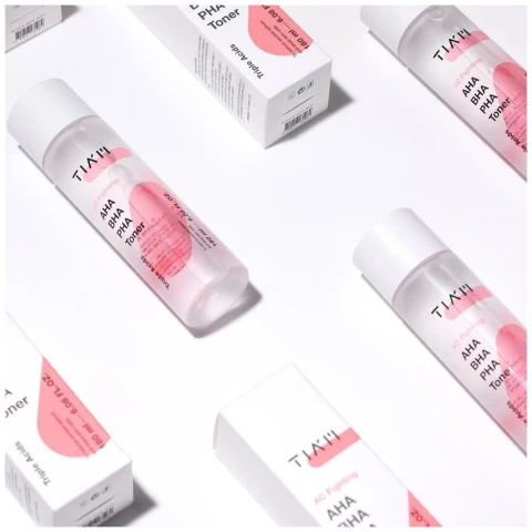 TIAM Очищающий кислотный тонер для проблемной кожи TIAM AC Fighting AHA BHA PHA Toner, 180 мл