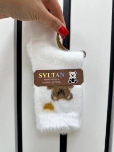 SYLTAN Носки женские, шерсть норка, рисунок в ассортименте, 37-41 р., 1 пара