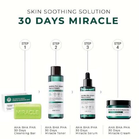 Some By Mi Набор для ухода за проблемной кожей с кислотами AHA-BHA-PHA 30 Days Miracle Starter SOME BY MI