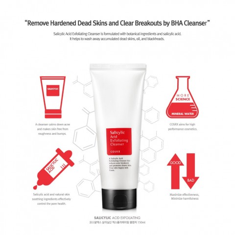 CosRX Пенка для умывания с салициловой кислотой Salicylic Acid Exfoliating Cleanser