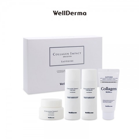 WellDerma Набор мини-форматов с морским коллагеном Sapphire Collagen Impact Mini Edition