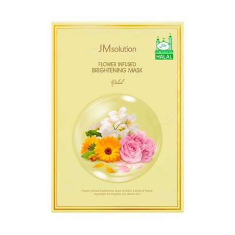 JMsolution Осветляющая тканевая маска с цветочными экстрактами Flower Infused Brightening Mask
