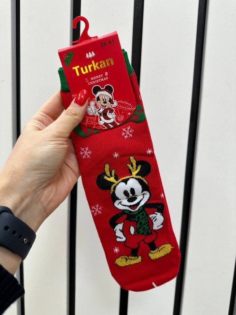TURKAN Носки женские новогодние, 36-41 р., в ассортименте, 1 пара