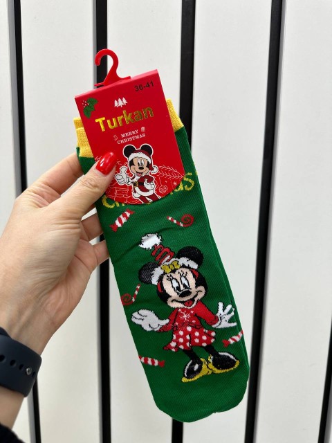 TURKAN Носки женские новогодние, 36-41 р., в ассортименте, 1 пара