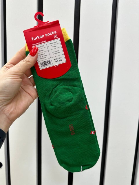 TURKAN Носки женские новогодние, 36-41 р., в ассортименте, 1 пара