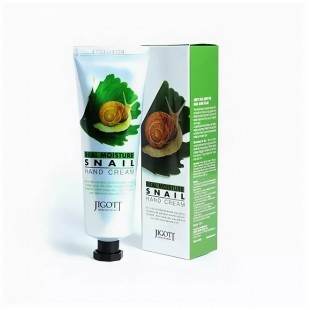 Jigott Увлажняющий крем для рук с муцином улитки Real Moisture Snail Hand Cream
