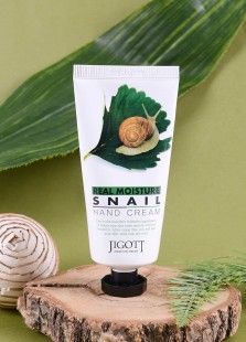 Jigott Увлажняющий крем для рук с муцином улитки Real Moisture Snail Hand Cream