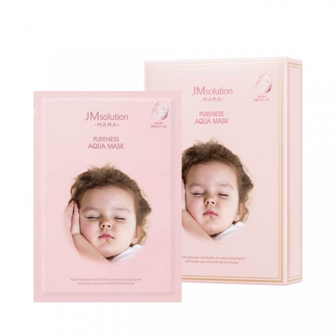 JMSOLUTION Маска тканевая для увлажнения кожи Mama pureness aqua mask