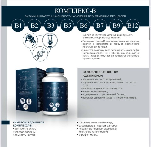 Evasion Комплекс-B, БАД, 120 шт.