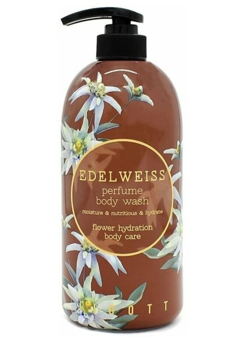 JIGOTT Парфюмированный гель для душа с эдельвейсом EDELWEISS PERFUME BODY WASH, 750 мл