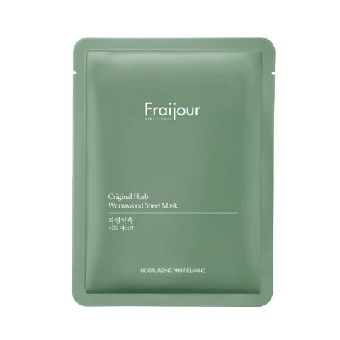 Evas Fraijour Тканевая маска для лица с травами Original Herb Wormwood Sheet Mask