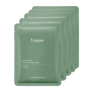 Evas Fraijour Тканевая маска для лица с травами Original Herb Wormwood Sheet Mask