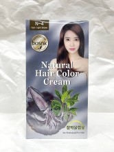 Bosnic Краска для волос Natural Hair Color Cream, N-4, Dark Light Brown